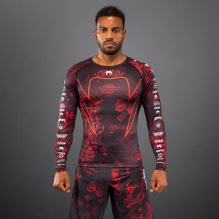 Rashguard VENUM Dl. rukáv 20th Anniversary - černo/červený