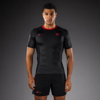 Rashguard VENUM Kr. rukáv x Roger Gracie Academy - černý