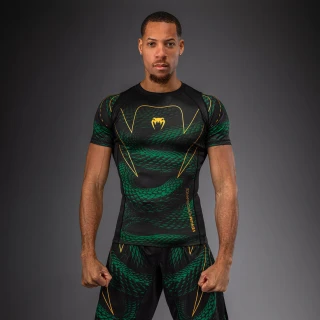 Rashguard VENUM Kr. rukáv Matupa - černo/zeleno/zlatý