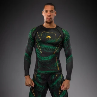 Rashguard VENUM Dl. rukáv Matupa - černo/zeleno/zlatý