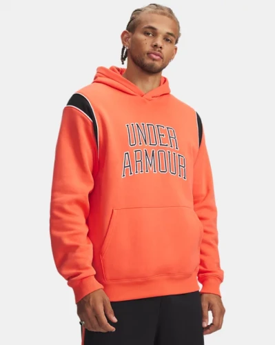 Pánská mikina UNDER ARMOUR UA Rival Fleece Nov - oranžová