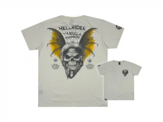 Yakuza Premium Pánské tričko YPS 4002 – Hellrider - silver