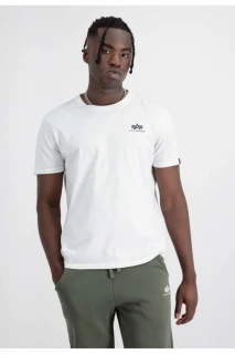 Alpha Industries Pánské tričko Small Logo Basic - bílé