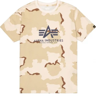 Alpha Industries Pánské tričko Basic Big Logo Camo T -…
