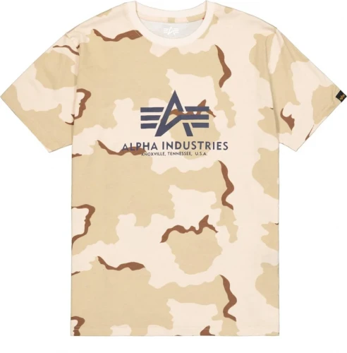 Alpha Industries Pánské tričko Basic Big Logo Camo T -…