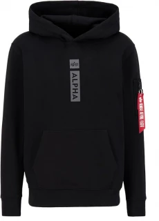Alpha Industries Pánská mikina Alpha Puff Print - černá
