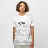 Alpha Industries Pánské tričko Basic Big Logo Camo T - bílo…