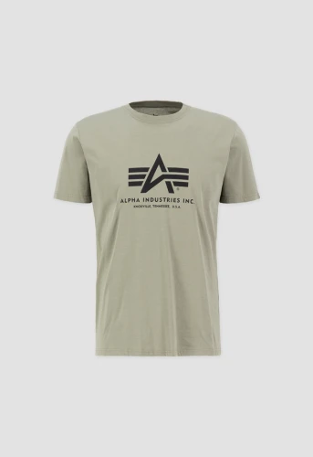 Alpha Industries Pánské tričko Basic Big Logo - zelené
