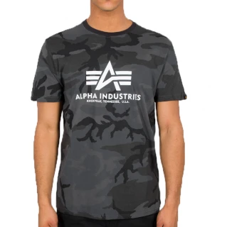 Alpha Industries Pánské tričko Basic Big Logo Camo T -…