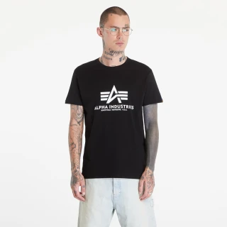 Alpha Industries Pánské tričko Basic Big Logo - černé