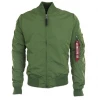 Alpha Industries BombER bunda MA-1 TT - zelená