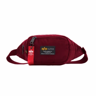 Alpha Industries Ledvinka Crew Waist - tmavě červené
