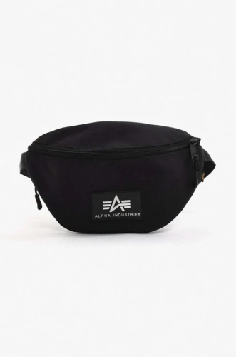 Alpha Industries Ledvinka Rubber Print Waistbag - černá