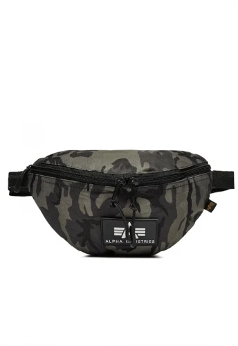 Alpha Industries Ledvinka Rubber Print Waistbag - černo…
