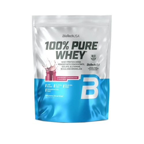 BioTech 100% Pure Whey raspberry cheesecake 900 g