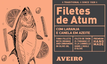 Aveiro Tuňákové filety v olivovém oleji s pomerančem a…