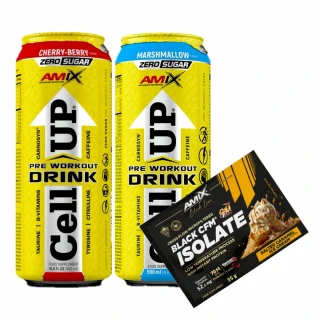 AKCE 2x Amix CellUP PreWorkout Drink 500 ml + ZDARMA Black…