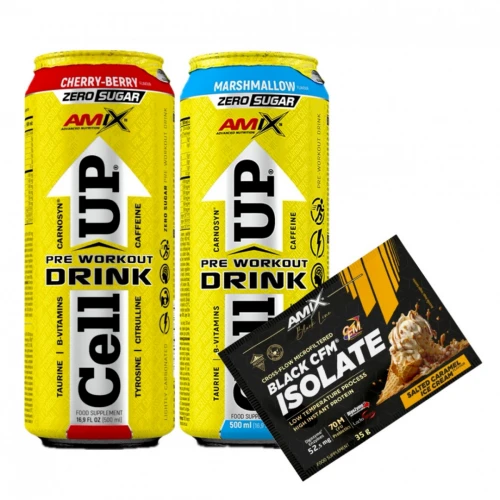 AKCE 2x Amix CellUP PreWorkout Drink 500 ml + ZDARMA Black…