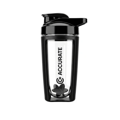 Accurate+ Clear Šejkr černý 500 ml