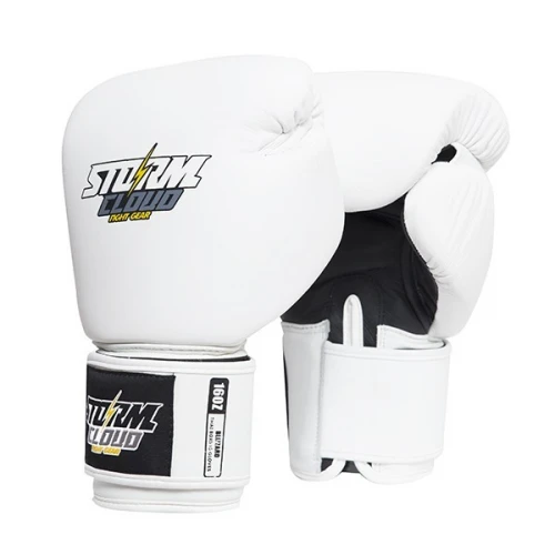 StormCloud Rukavice do Muay Thai Blizzard Classic Bílé