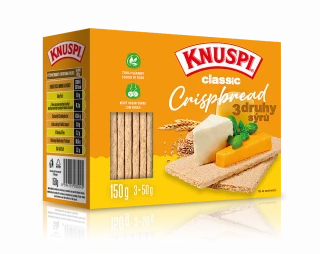 Prom In Knuspi Crispbread 3 druhy sýra 150 g