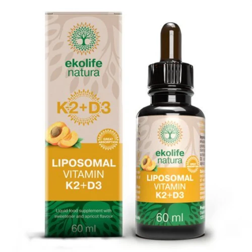 Ekolife Natura Liposomal Vitamin K2 + D3 60 ml (Lipozomální&hellip;