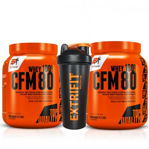 AKCE 1+1 Extrifit CFM Instant Whey 80 1000 g + ZDARMA Šejkr…