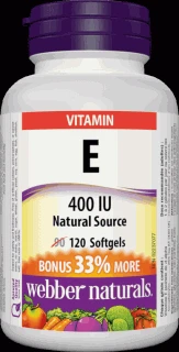 Webber Naturals E 400 IU 120 tob