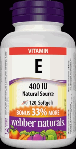 Webber Naturals E 400 IU 120 tob