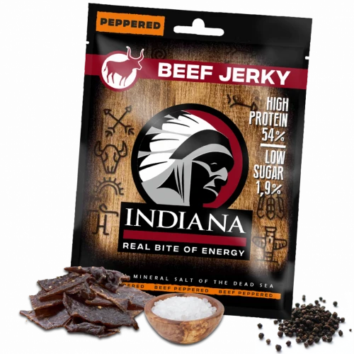 Indiana Jerky Hovězí Peppered 25 g