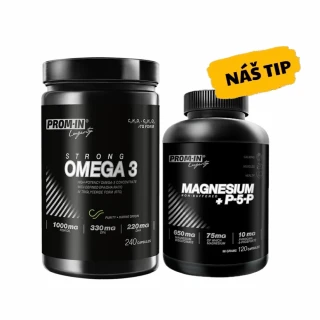 AKCE Prom-In Omega 3 Strong 240 cps + ZDARMA Magnesium+P5P…
