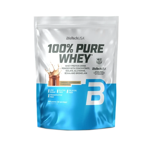 BioTech 100% Pure Whey caramel cappuccino 900 g