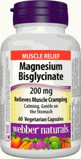 Webber Naturals Magnesium Bisglycinate 200 mg 60 cps