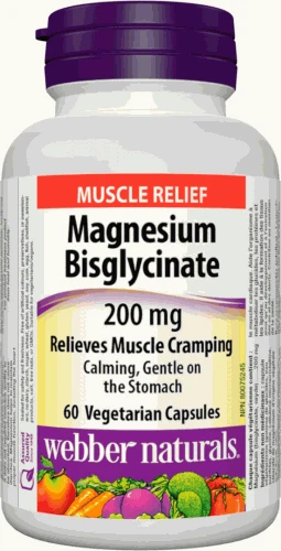 Webber Naturals Magnesium Bisglycinate 200 mg 60 cps