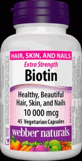 Webber naturals Biotin 10 000 mcg 45 cps