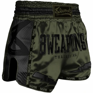 8 WEAPONS Muay Thai trenky Carbon - Underworld Olive
