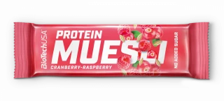 BioTech Protein Muesli Bar 30 g cranberry raspberry