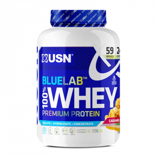 USN BlueLab 100% Whey Protein Premium 2000 g karamel popcorn