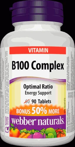 Webber Naturals B100 Complex 90 tbl