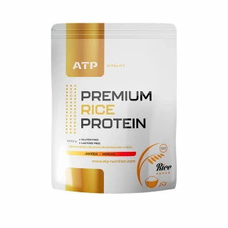 ATP Vitality Premium Rice Protein 1000 g jahoda vanilka