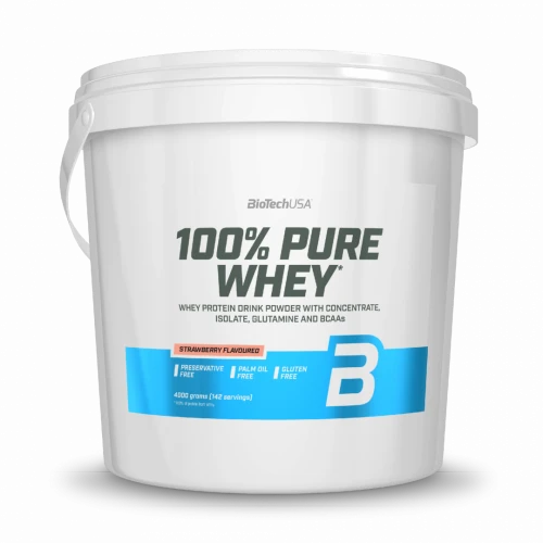 BioTech 100% Pure Whey 4000 g strawberry