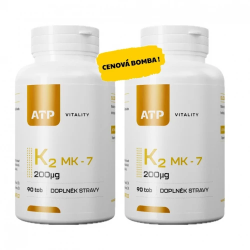 AKCE 1+1 ZDARMA ATP Vitality K2 MK-7 200µg 90 tob
