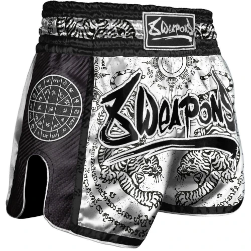 8 WEAPONS Muay Thai trenky Carbon - SAK YANT TIGERS -…