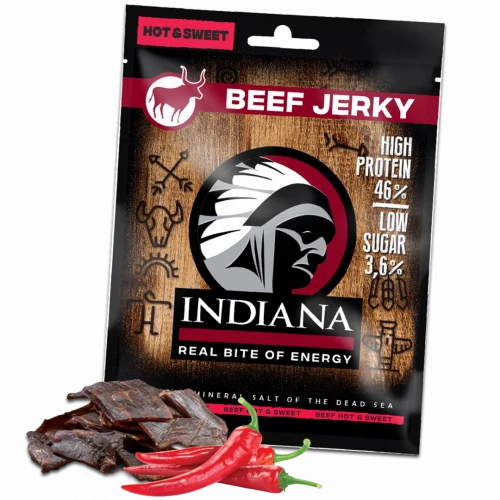 Indiana Jerky Hovězí Hot&Sweet 25 g
