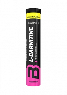 BioTech L-Carnitine 500 20 tbl lemon lime (šumivé)