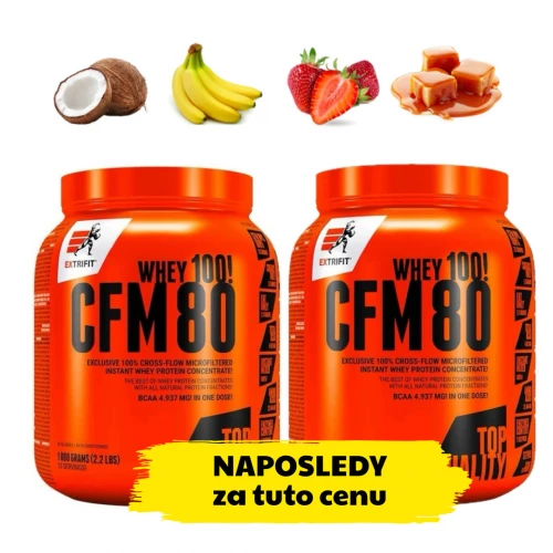 AKCE 1+1 Extrifit CFM Instant Whey 80 1000 g