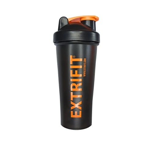 Extrifit Šejkr 600 ml černý, oranžové logo