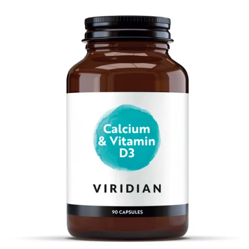 Viridian High Potency Calcium and D3 90 cps (Vápník s…