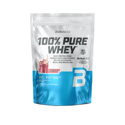 BioTech 100% Pure Whey strawberry 400 g