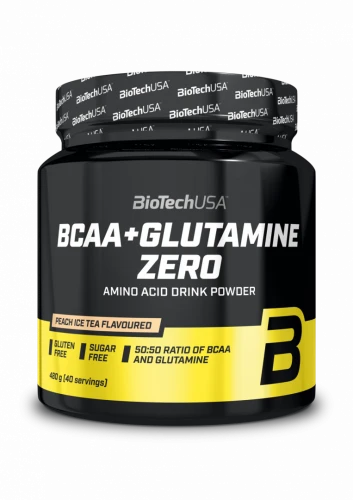 BioTech BCAA + Glutamine Zero 480 g peach ice tea